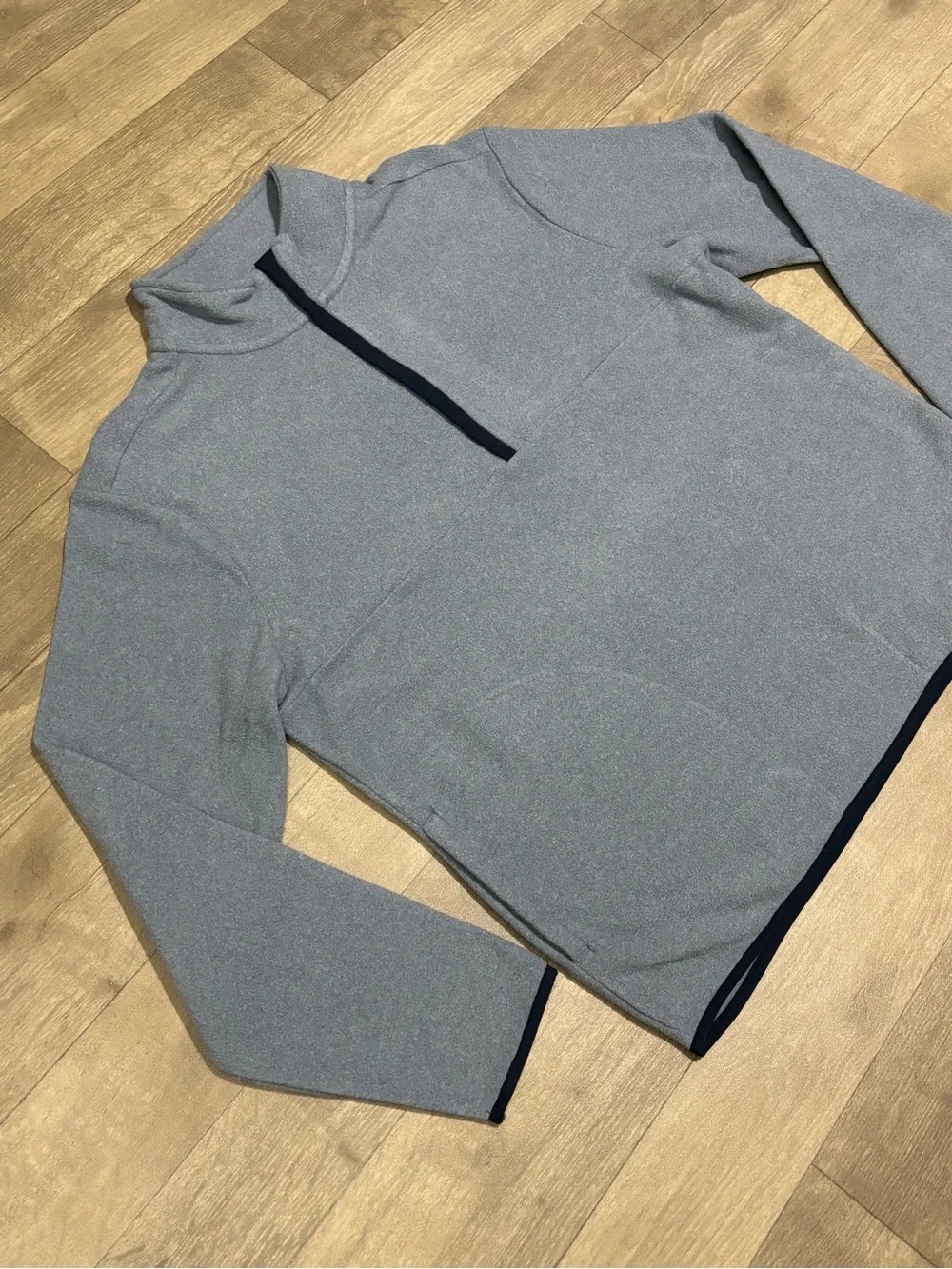 Goodfellow & Co Men's Polar Fleece Half Zip Sweatshirt Blue Size L
